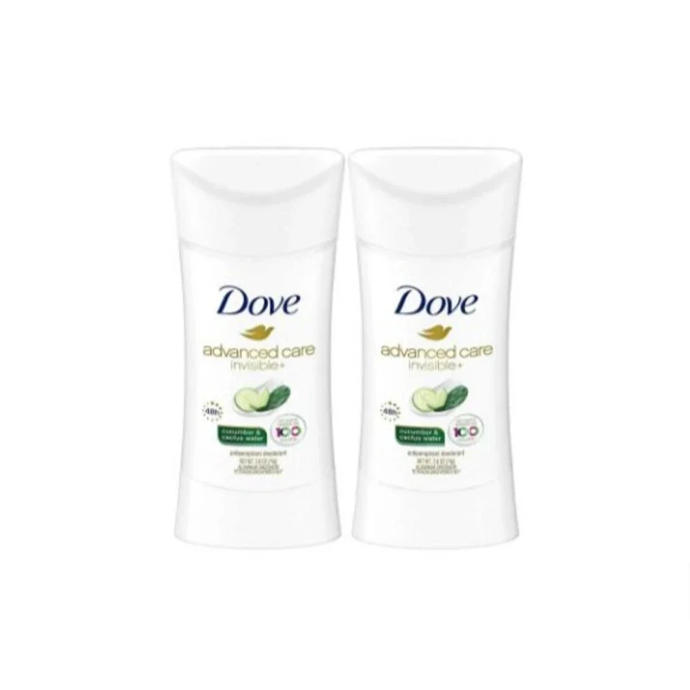 2-pack Dove Advanced Care Invisible+ Cucumber & cactus Water Deodorant 2.6 Ounce